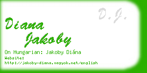 diana jakoby business card